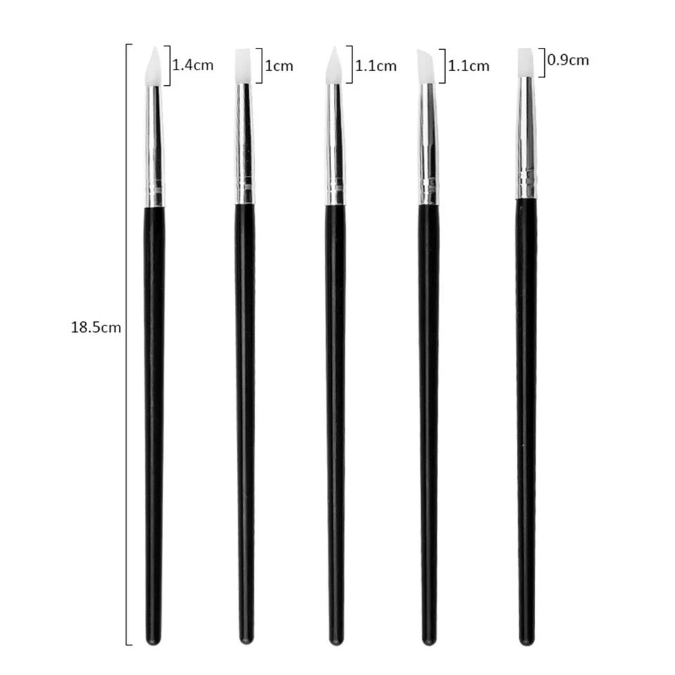 Pinceaux professionnels 3D pour modelage pâte 4D et décorations nail art détaillées