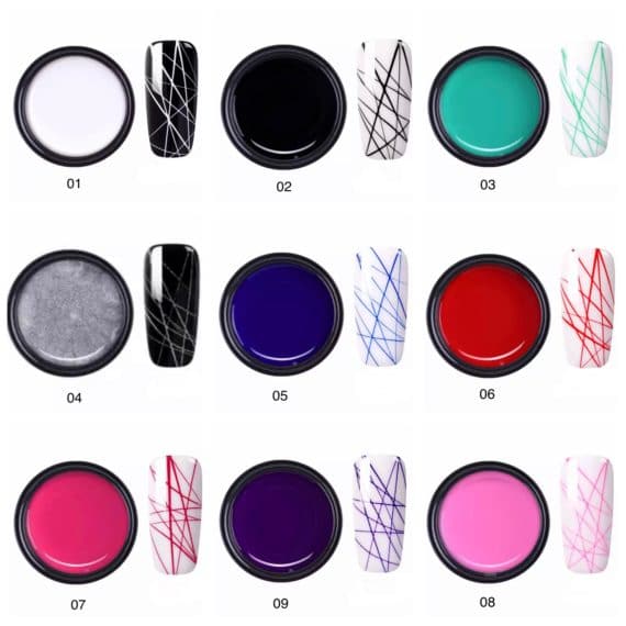 Spider Gel 8 ml – Différentes Couleurs