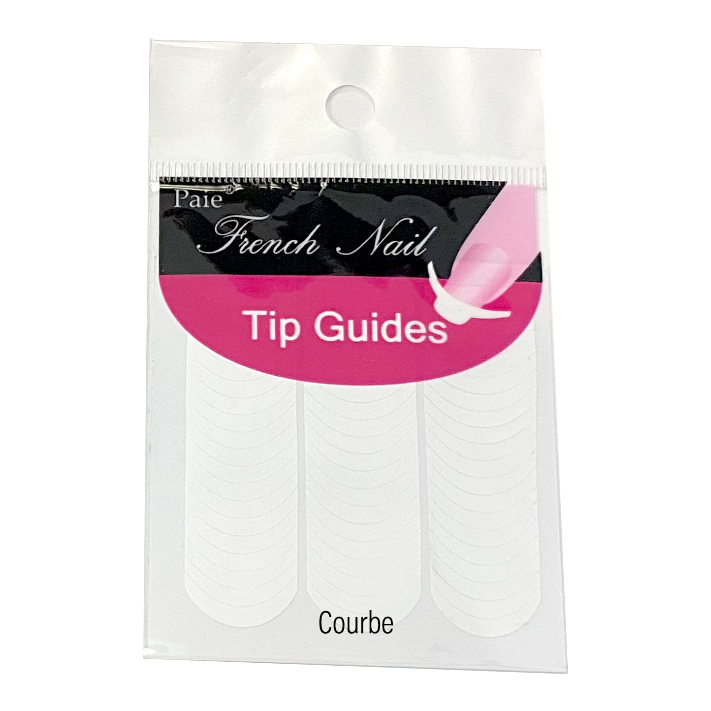Guides autocollants pour manucure française – différents formats pour tracé précis