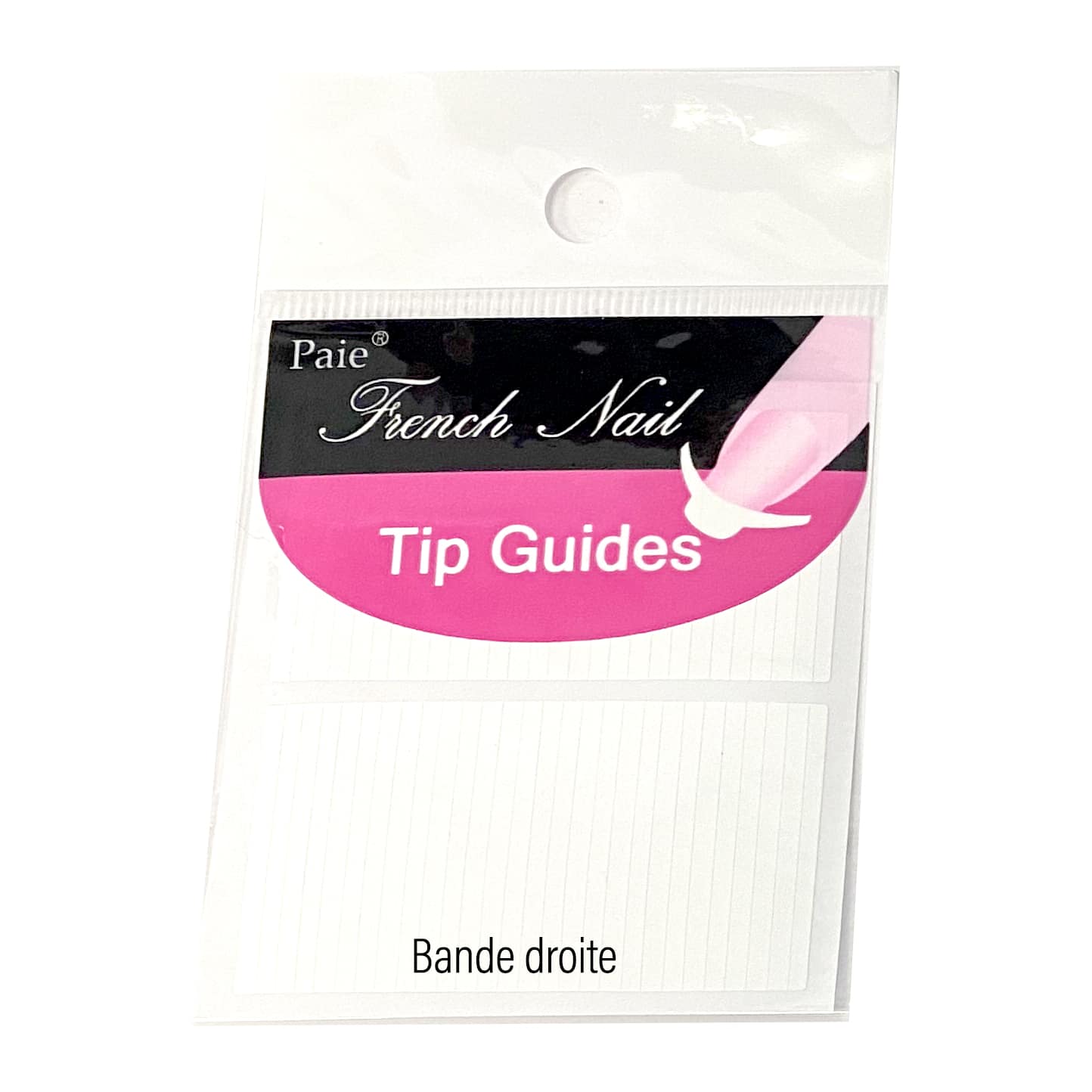 Guides autocollants pour manucure française – différents formats pour tracé précis