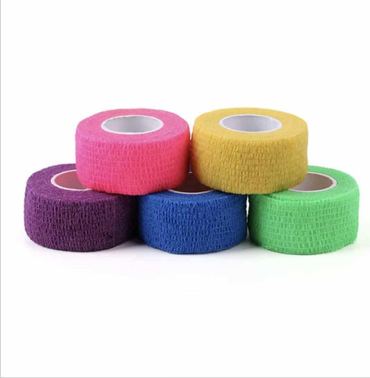 Bandage de protection rose foncé auto-adhésif pour ongles