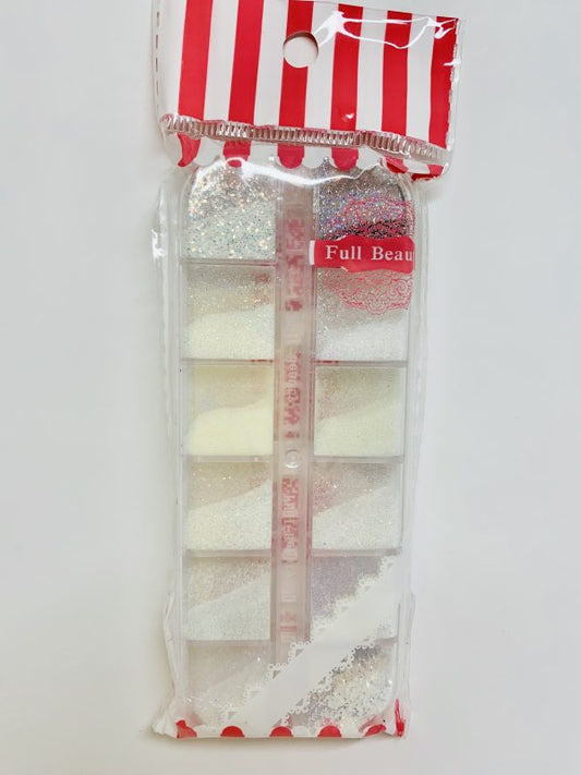 Poudre décorative effet sucre pour manucure professionnelle