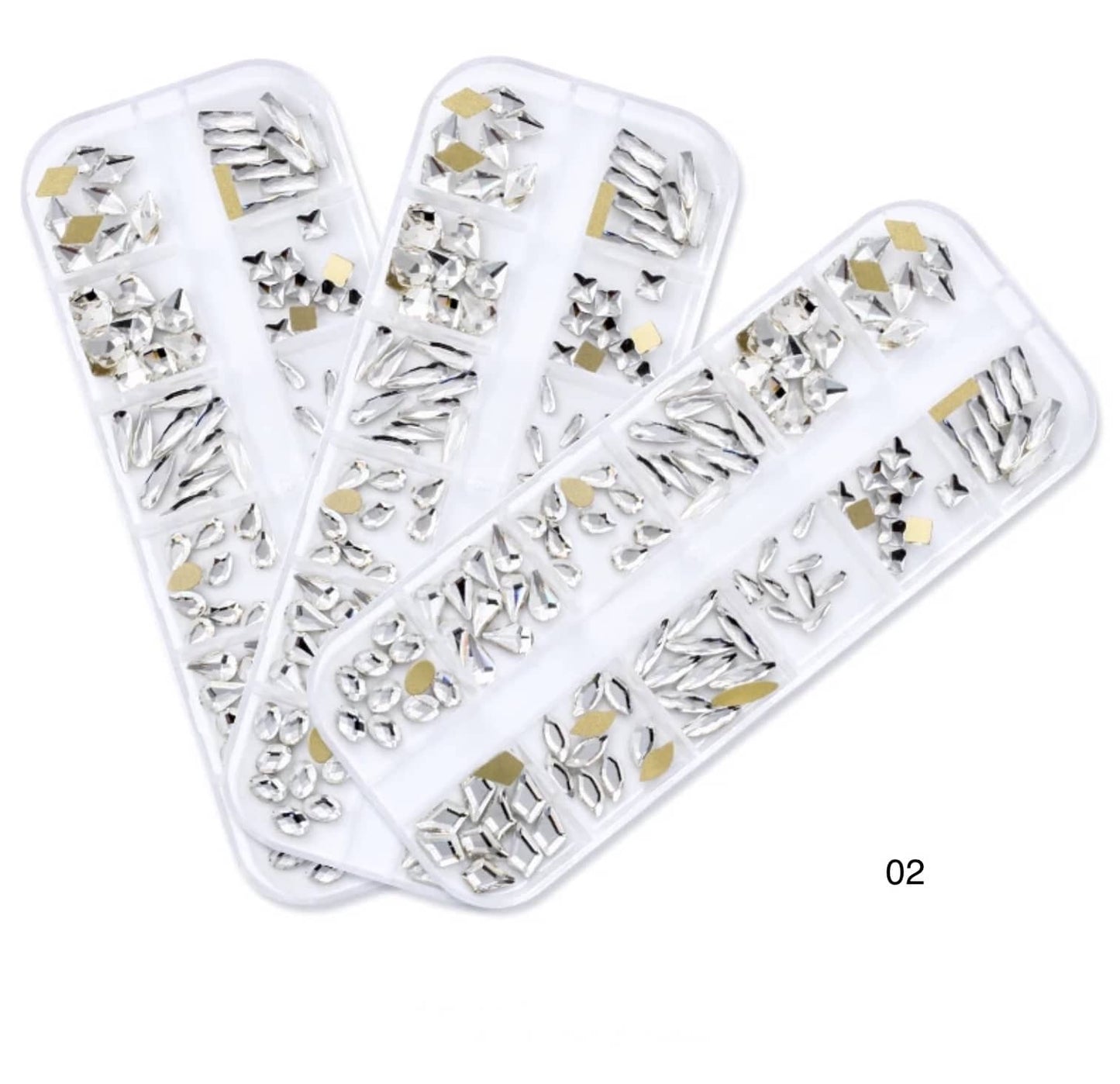 Cristaux de Formes Variées – Décorations Nail Art & Bijoux