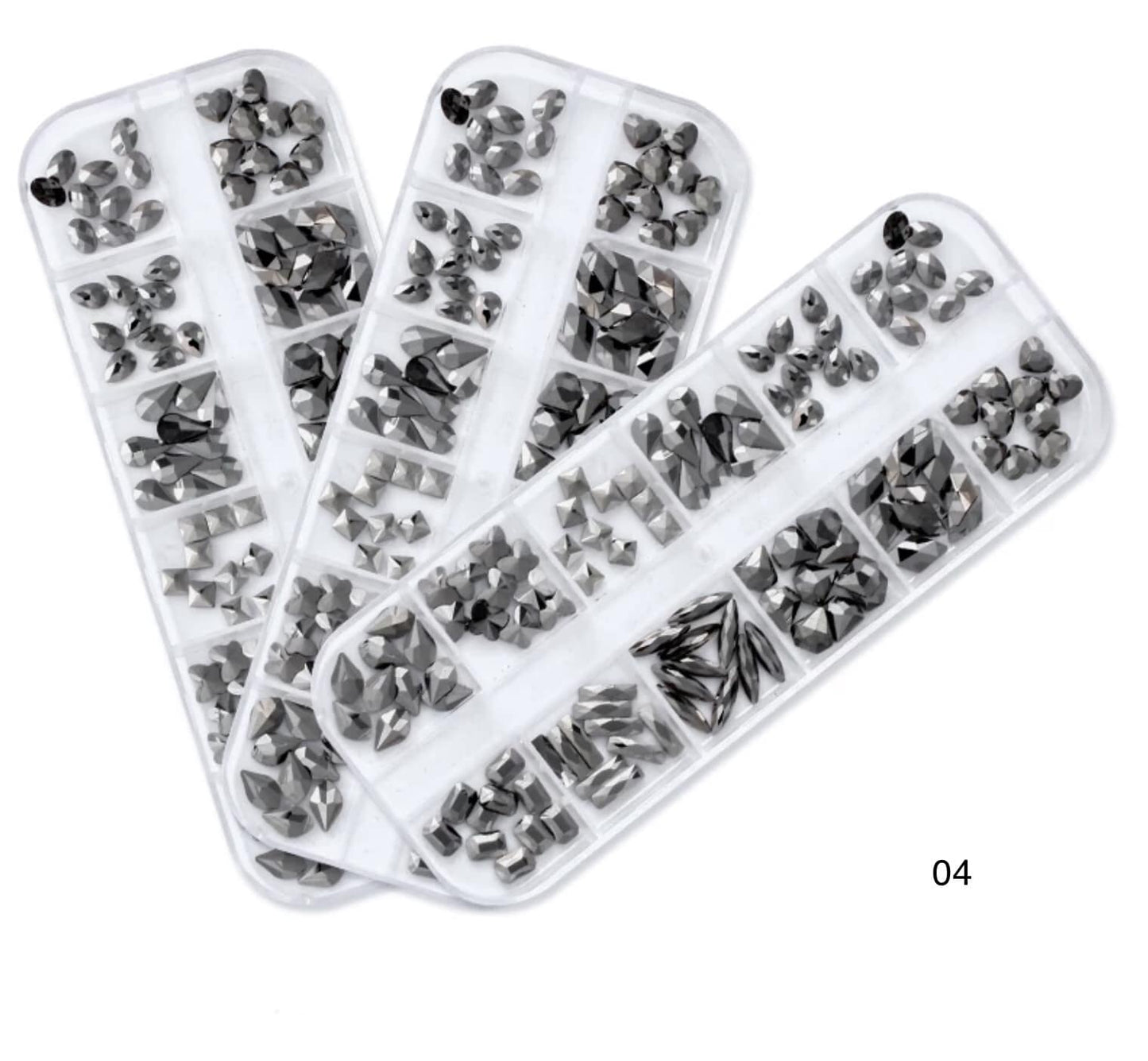 Cristaux de Formes Variées – Décorations Nail Art & Bijoux