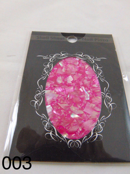 Feuilles décoratives de coquillage pour ongles – différentes teintes nacrées pour nail art professionnel ROSE
