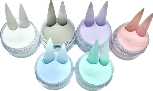 Poudres et résines professionnelles – teintes translucides et opaques pour manucure parfaite