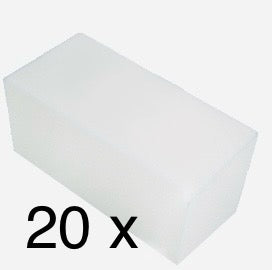 Bloc polissoir blanc pour manucure professionnelle