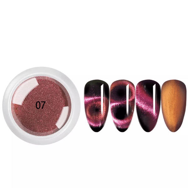 Poudre Cat Eye – Effet Métallique & Holographique (6 teintes)