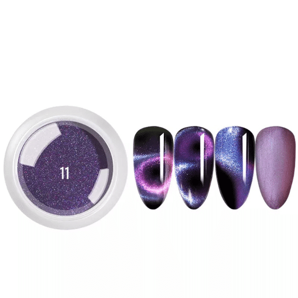 Poudre Cat Eye – Effet Métallique & Holographique (6 teintes)