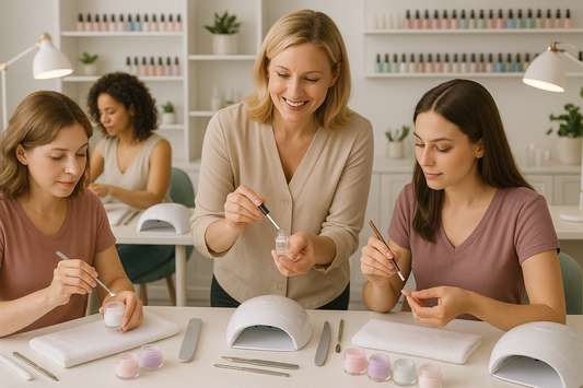 Découvre un atelier exclusif pour t’initier à l’univers des ongles en résine et poudre, dans une ambiance conviviale et éducative.
Cet atelier te permettra d’apprendre les bases essentielles de la pose d’ongles, tout en pratiquant sur toi-même.
Idéal pour celles qui veulent comprendre les méthodes de travail et apprendre à bien entretenir leurs ongles.
